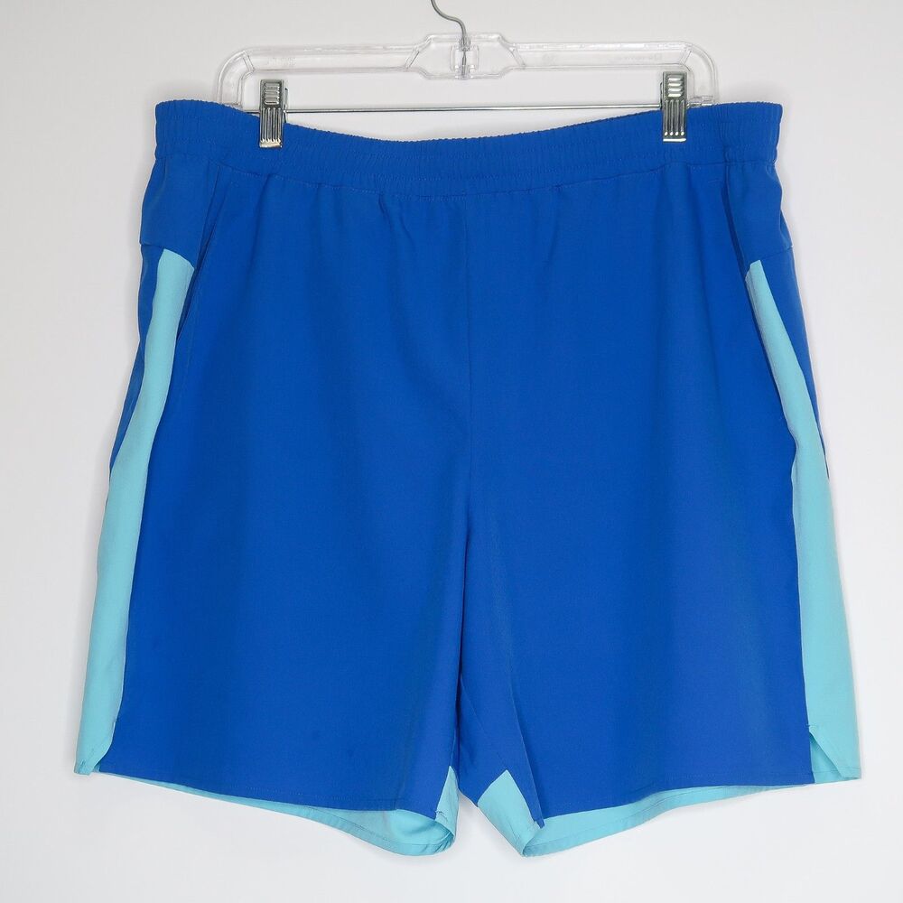 Tek Gear Mens Shorts Size XL Blue Turquoise Drawstrings Athletic‎ Workout